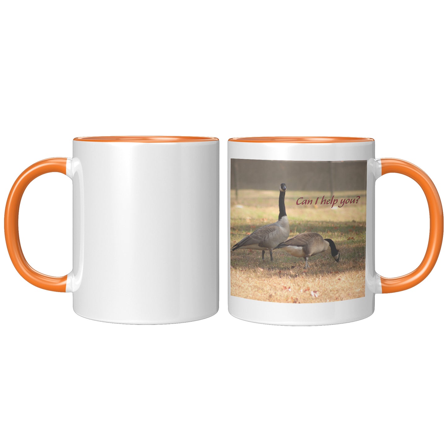 Can I help you? - 11 ounce Mug with Custom Lettering - Signs and Seasons Gifts