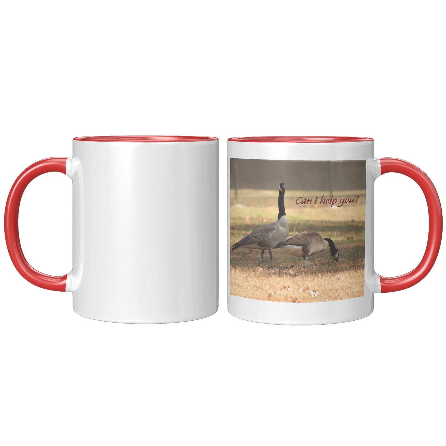 Can I help you? - 11 ounce Mug with Custom Lettering - Signs and Seasons Gifts