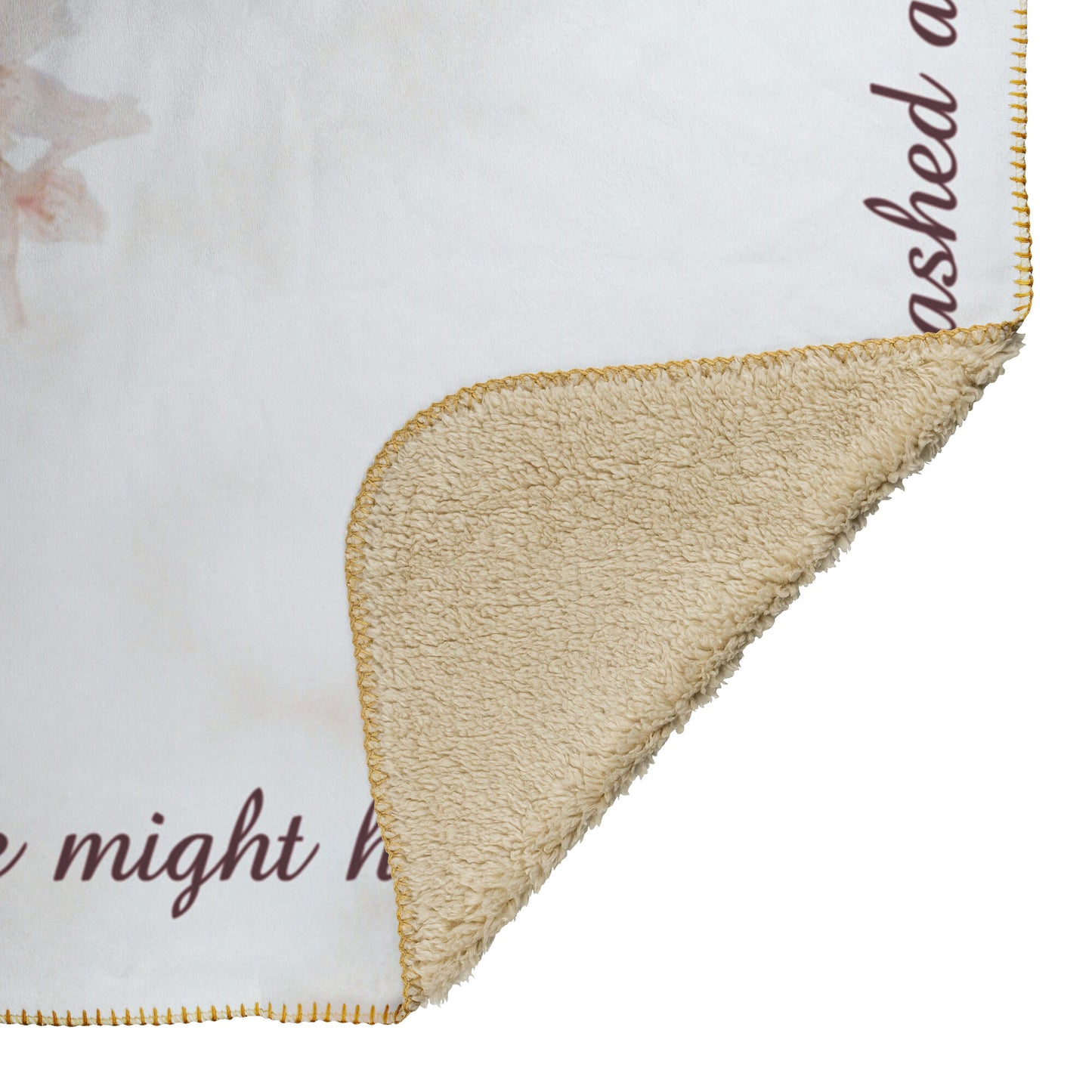 Healing Scripture with White Blossoms Fleece Blanket - Signs and Seasons Gifts