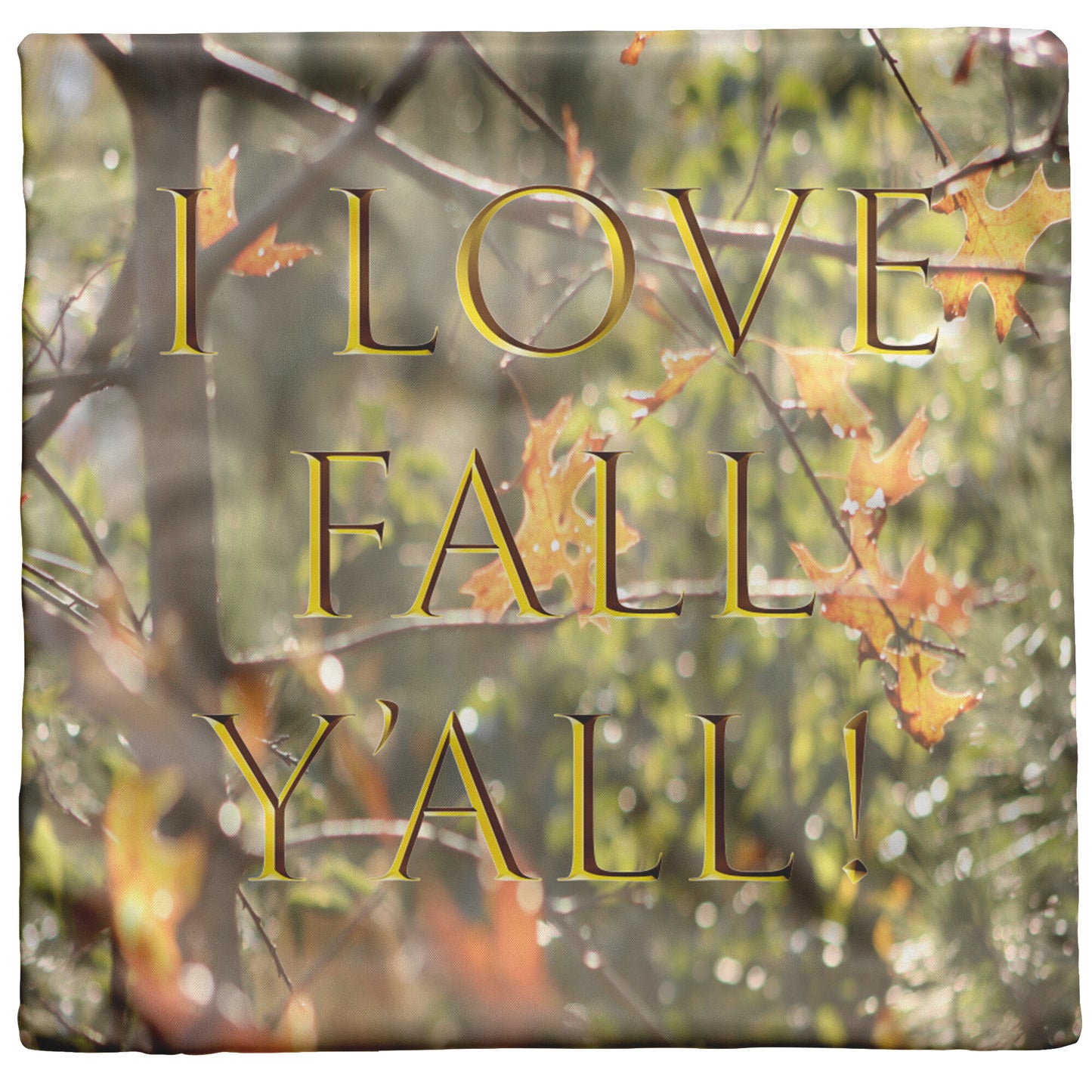 I Love Fall Y'all - Pillow Lettering - Signs and Seasons Gifts