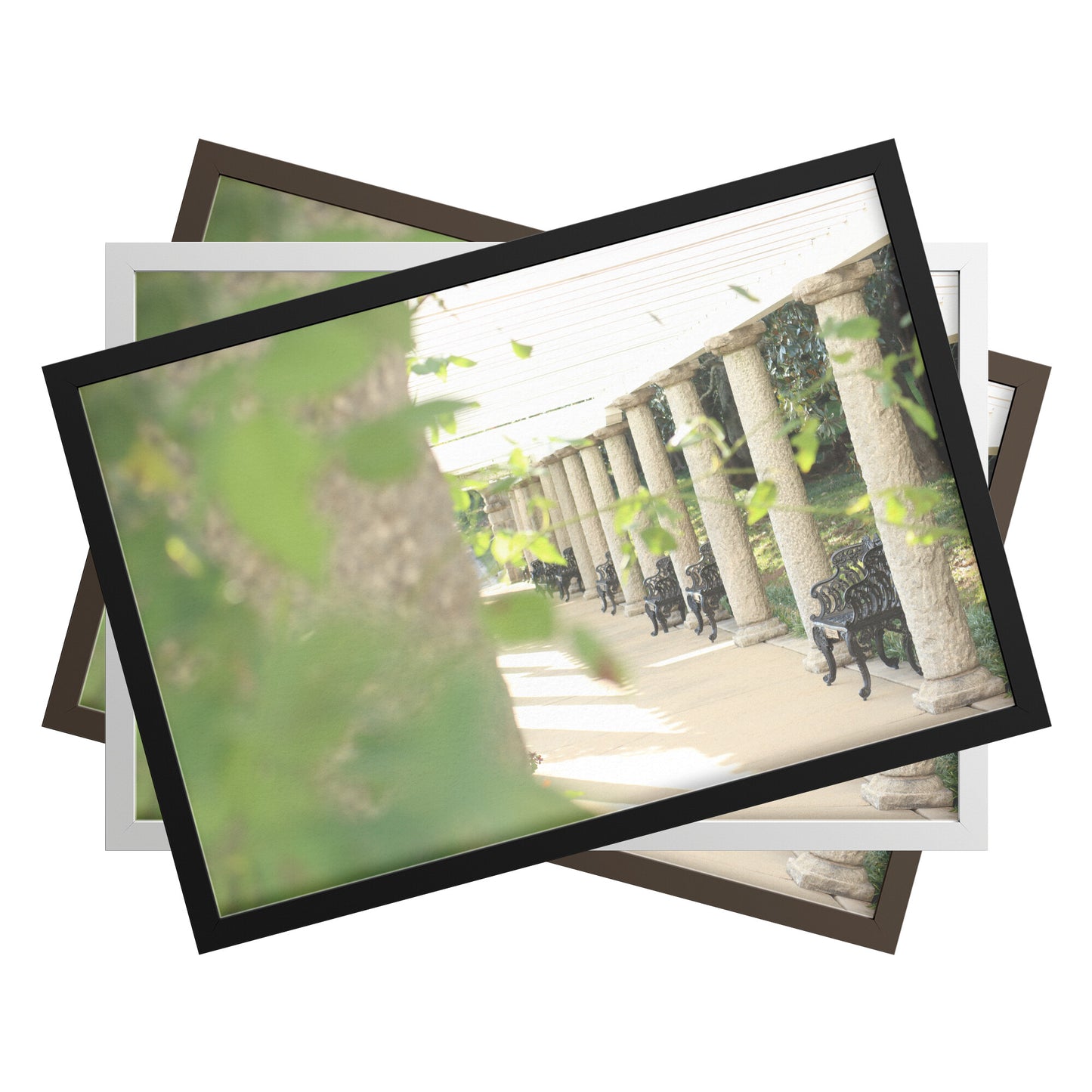 Italian Pagoda in Spring Rectangle Framed Art Print - Signs and Seasons Gifts
