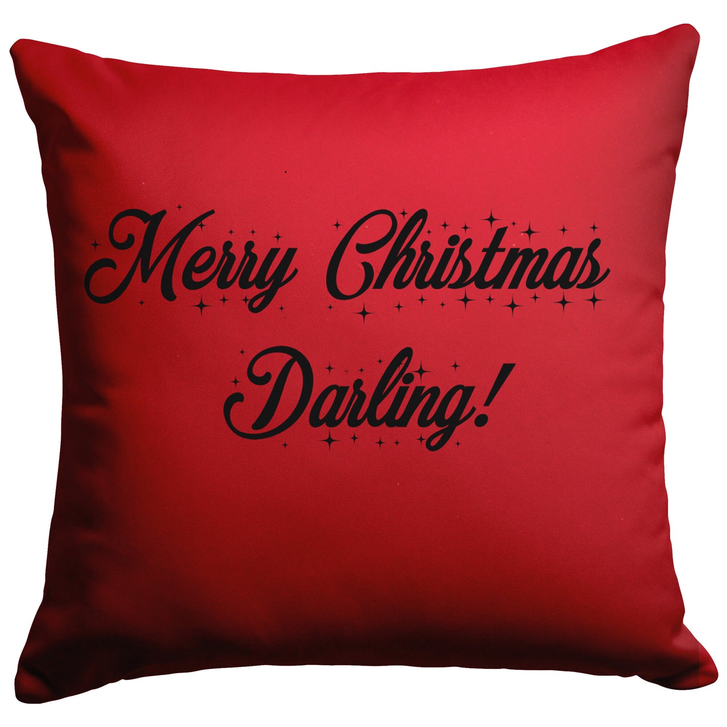Merry Christmas Darling! Red/Black Pillow - Signs and Seasons Gifts