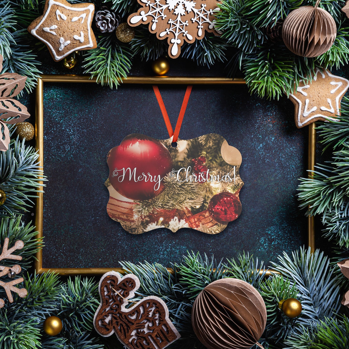 Merry Christmas Garland Ornament