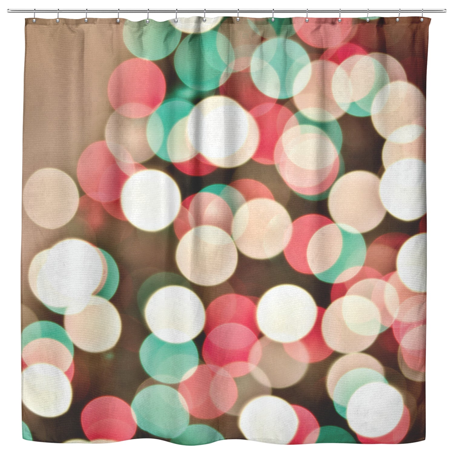 Christmas Lights Shower Curtain - Signs and Seasons Gifts