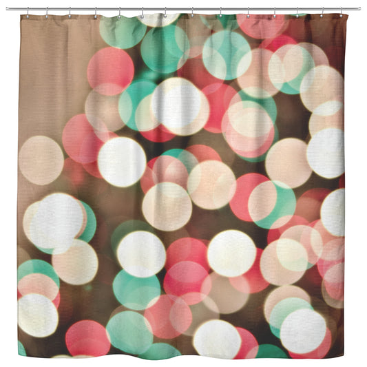 Christmas Lights Shower Curtain - Signs and Seasons Gifts