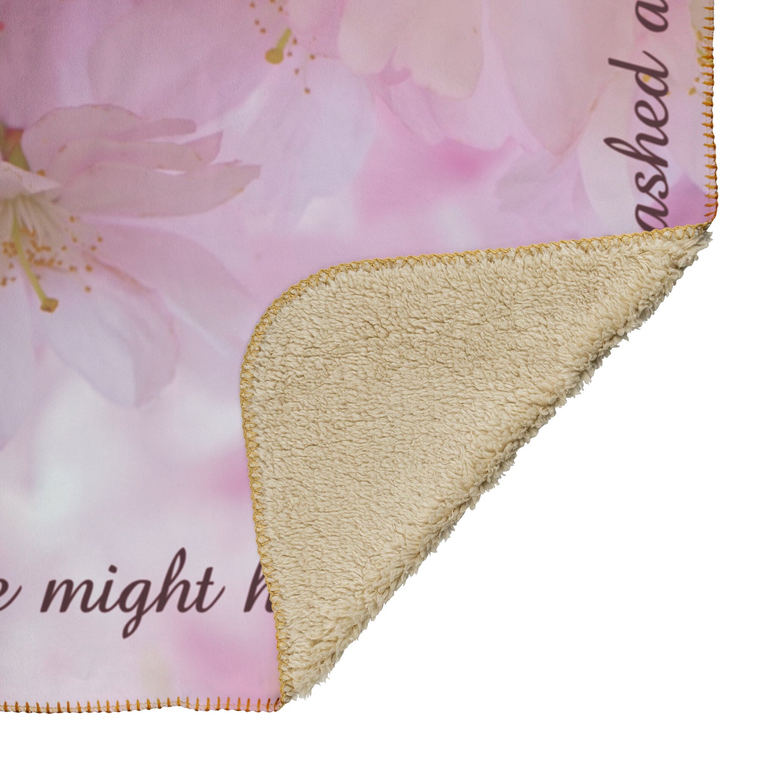 Healing Scripture with Spring Blossoms Fleece Blanket - Signs and Seasons Gifts