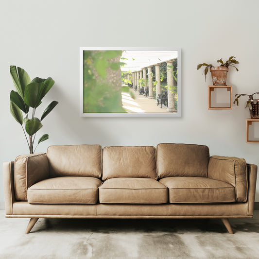 Italian Pagoda in Spring Rectangle Framed Art Print - Signs and Seasons Gifts