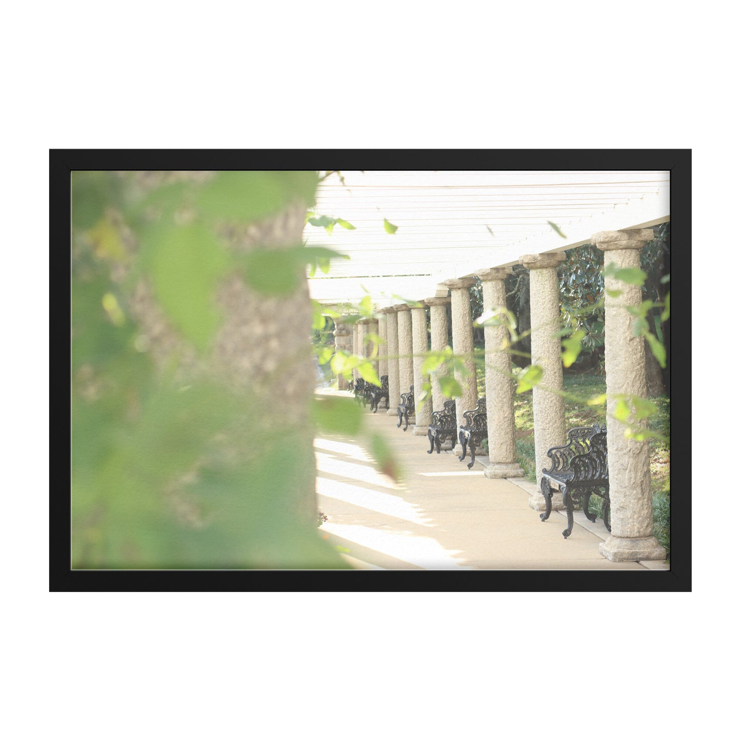 Italian Pagoda in Spring Rectangle Framed Art Print - Signs and Seasons Gifts