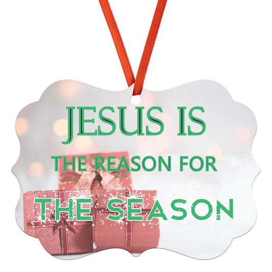 Jesus is the Reason for the Season Christmas Ornament