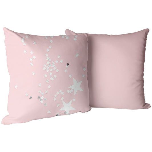 Pink Stars Pillow - Signs and Seasons Gifts