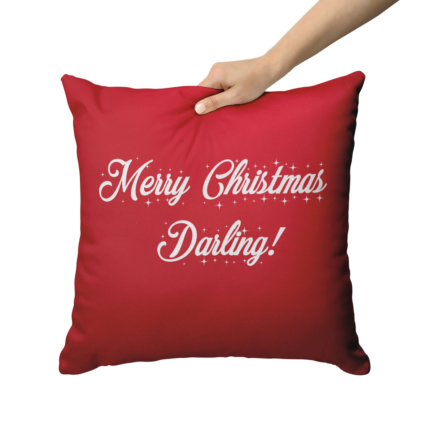 Merry Christmas Darling! Red/White Pillow - Signs and Seasons Gifts