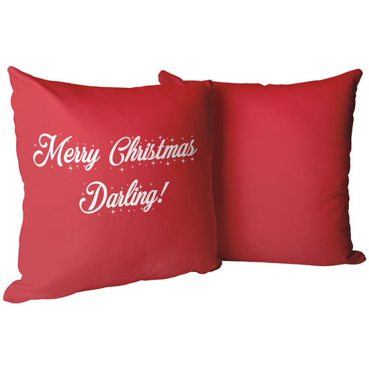 Merry Christmas Darling! Red/White Pillow - Signs and Seasons Gifts